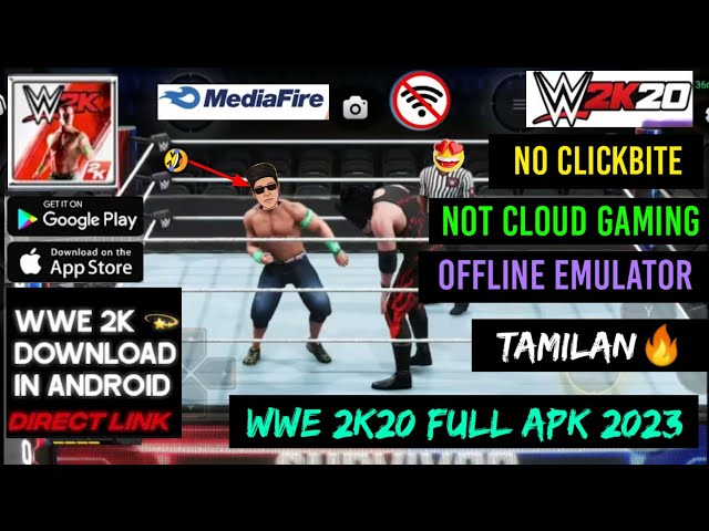 WWE 2k20 Apk+ Mod+ OBB (Latest) For Android