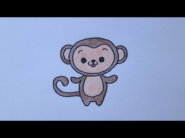 COMO DESENHAR UM MACACO A PARTIR DO NÚMERO 3!!!🐒#desenho #VIRAL #vira