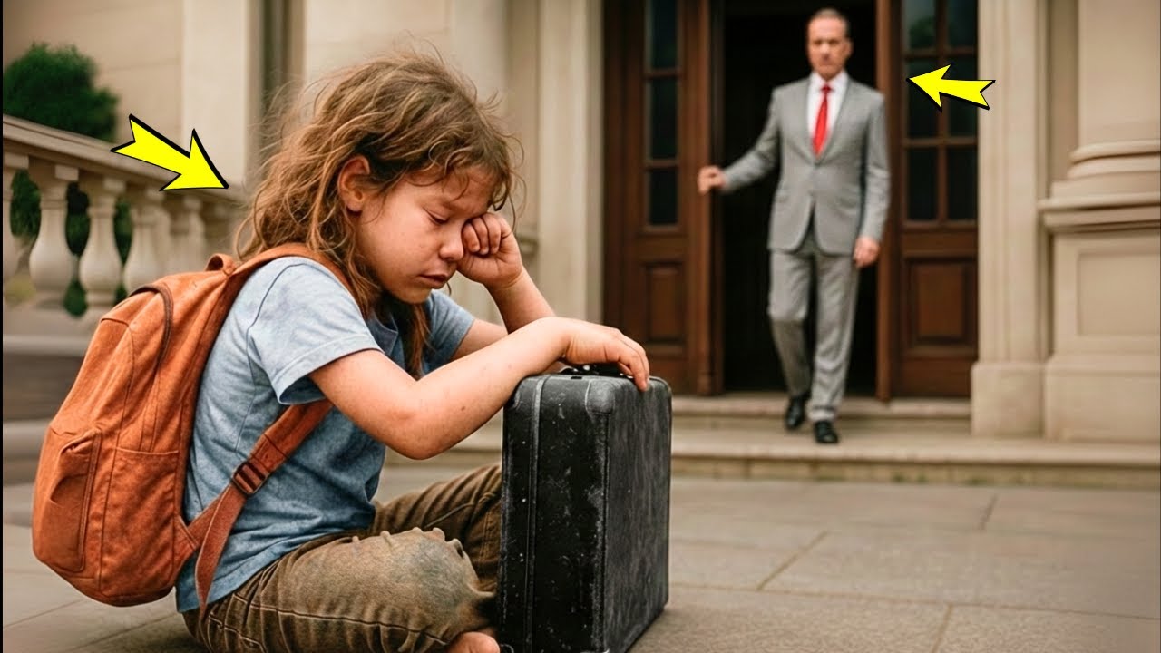 UN MILIARDARIO APRE LA PORTA E TROVA UNA BAMBINA ABBANDONATA — LE SUE PAROLE DISTRUGGONO IL CUORE...