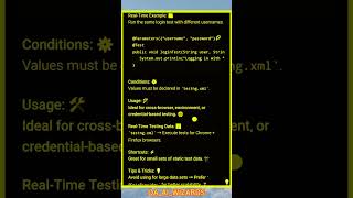 @Parameters Annotation in TestNG 🚀