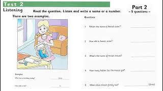 Cambridge Starters 9 Listening Test 2 Part 2 online video cutter com