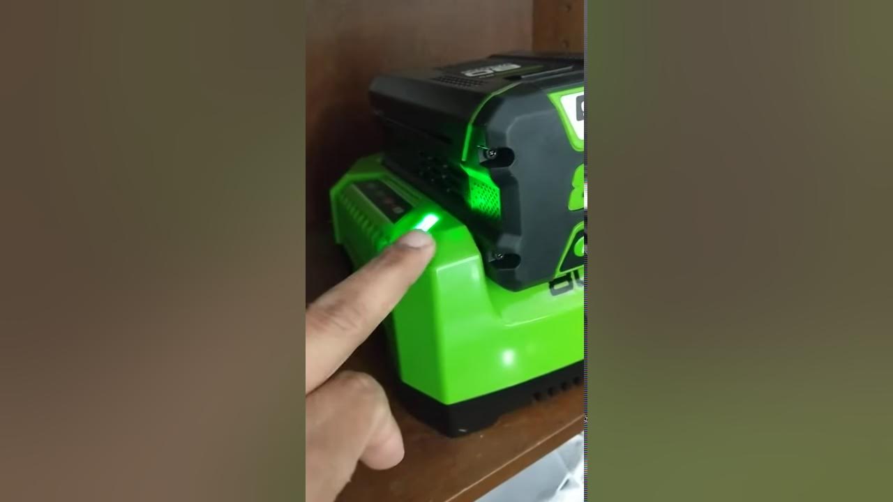 Greenworks 80v battery charging demo YouTube