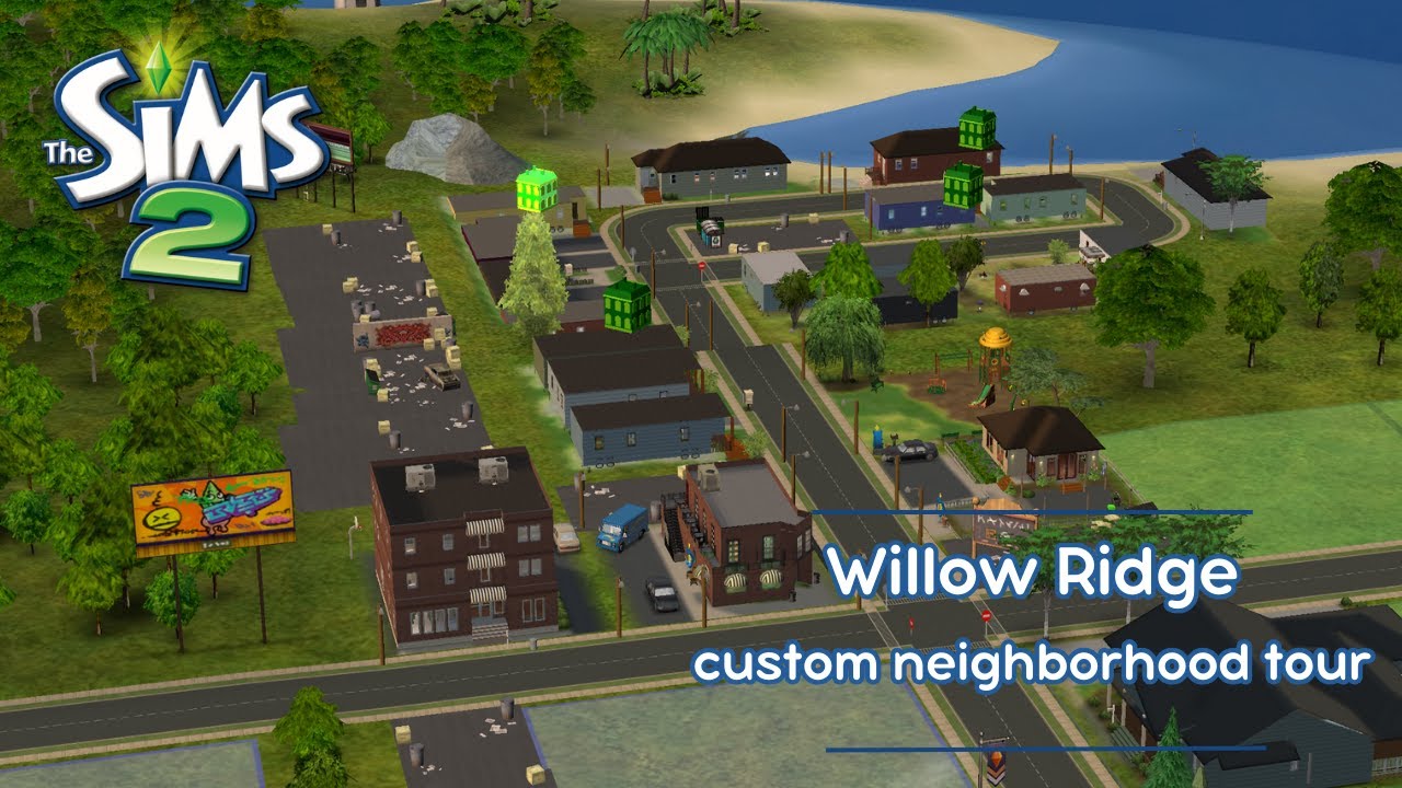 The Sims 2 Custom Neighborhood Tour | Community & Residential Lots