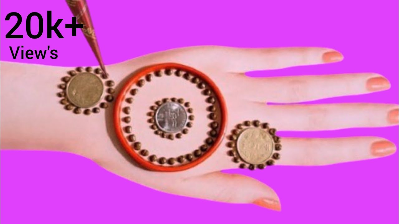Very Easy Beautiful Mehndi Design | Simple Stylish bindi Mehndi Design ...