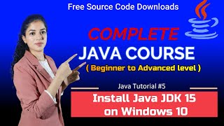 How to Install Java JDK 15 on Windows 10 ( with JAVA_HOME ) [HINDI]