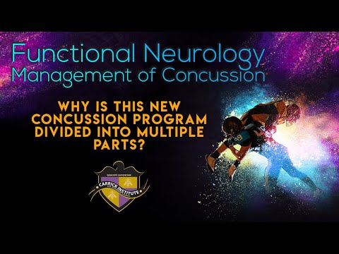 Why does this program have multiple parts? Functional Neurology Management of Concussion