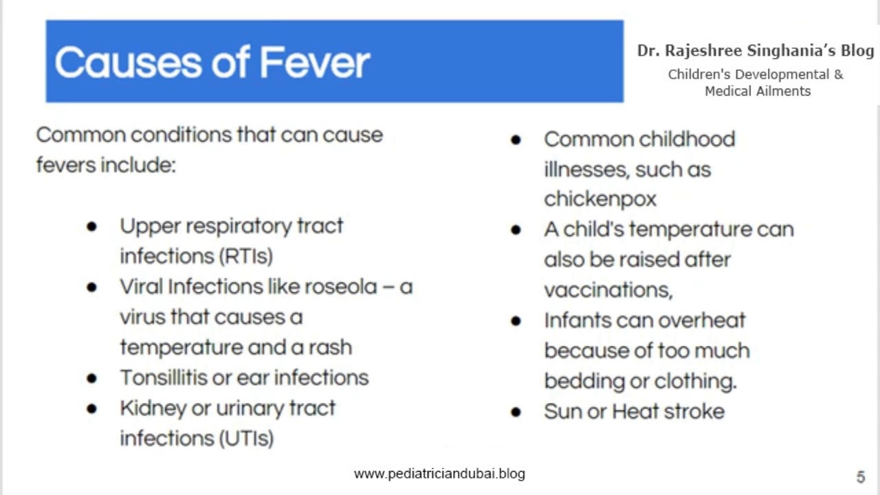 Fever Temperature Chart Infant