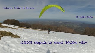 MONT SACON PARAPENTE 17 03 2024