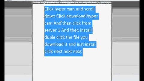 How to record your computer screen with hyper cam (windows 7)