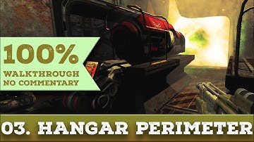 Quake 4 Walkthrough (General Difficulty) part 3 HANGAR PERIMETER