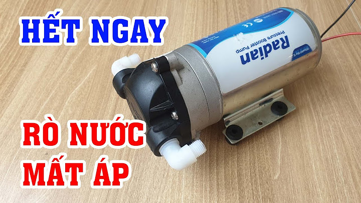 Máy lọc nước bị tụt áp