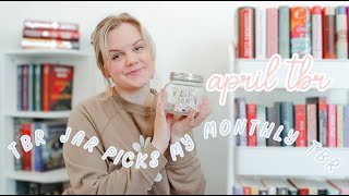 APRIL 2024 TBR | tbr jar picks my monthly tbr ✨