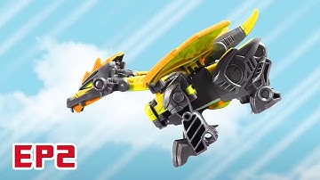 Dino Transformations! | Episode 2 | NEW stop motion | Kids Cartoon | Transformers Junior