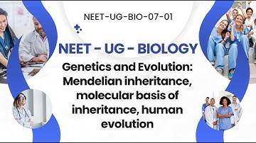 NEET Biology Quiz: Genetics & Evolution - Mendelian Inheritance, Molecular Basis & Human Evolution