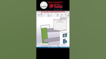Create " COMPONENTS " purlin bracing [ cách tạo components giằng XG mái ] by #Tekla #Shorts #purlin