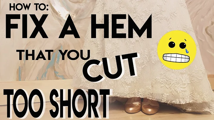How to Fix a Hem that you Cut too Short, correct mistake, repair hem, lengthen skirt, sewing fixes - DayDayNews