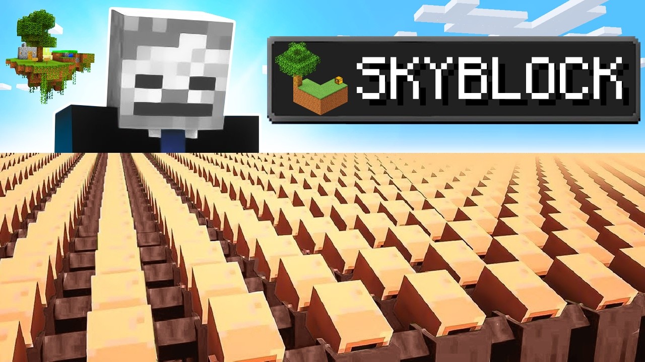I Trapped 1,000,000 Villagers On SKYBLOCK