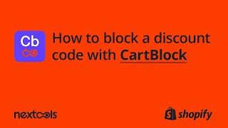 CARTBLOCK - How to Block a Discount Code on Shopify