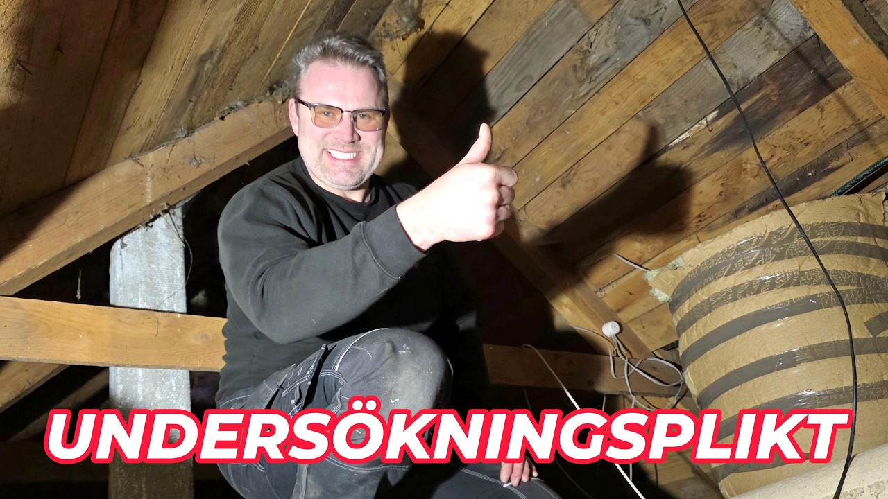 Drömkåken del 3 - Inspekterar loftet efter rötskador