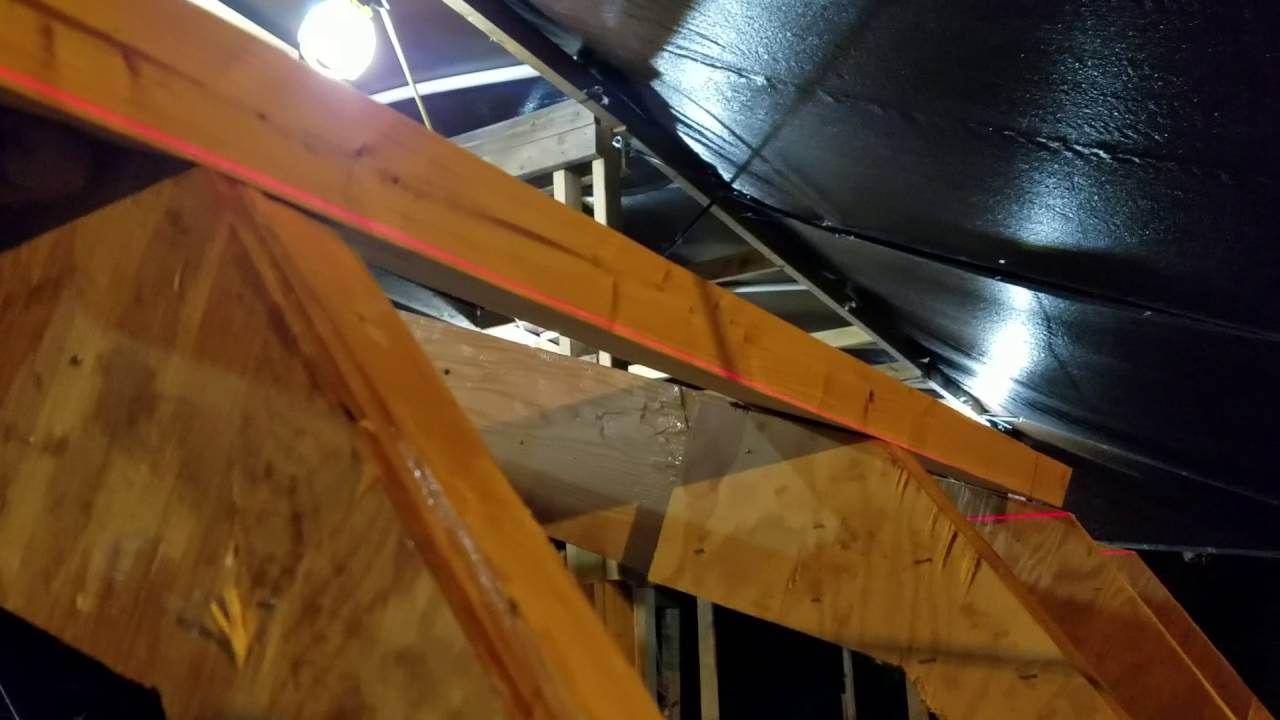 Adjusting the hull frames.