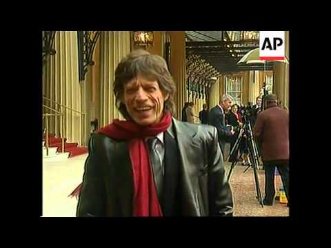 Mick Jagger knighted at Buckingham Palace