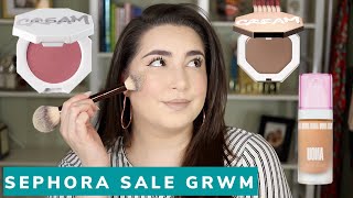 grwm | sephora sale haul | testing new make up!