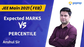 Expected MARKS Vs PERCENTILE : Feb Exam | Safe Score | JEE Main Feb 2021 | Anshul Sir | Goprep