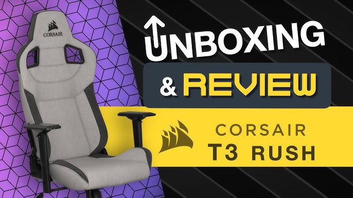 Corsair Silla T3 Rush + Alfombrilla MM150- ¡EL PACK PERFECTO PARA VIVIR LA  EXPERIENCIA GAMING! 