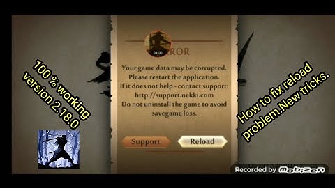 How to fix reload in Shadow fight 2