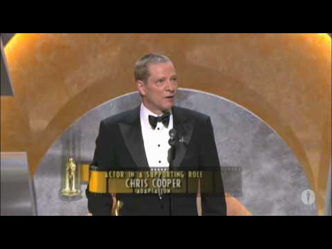 Chris Cooper winning an Oscar for "Adaptation"