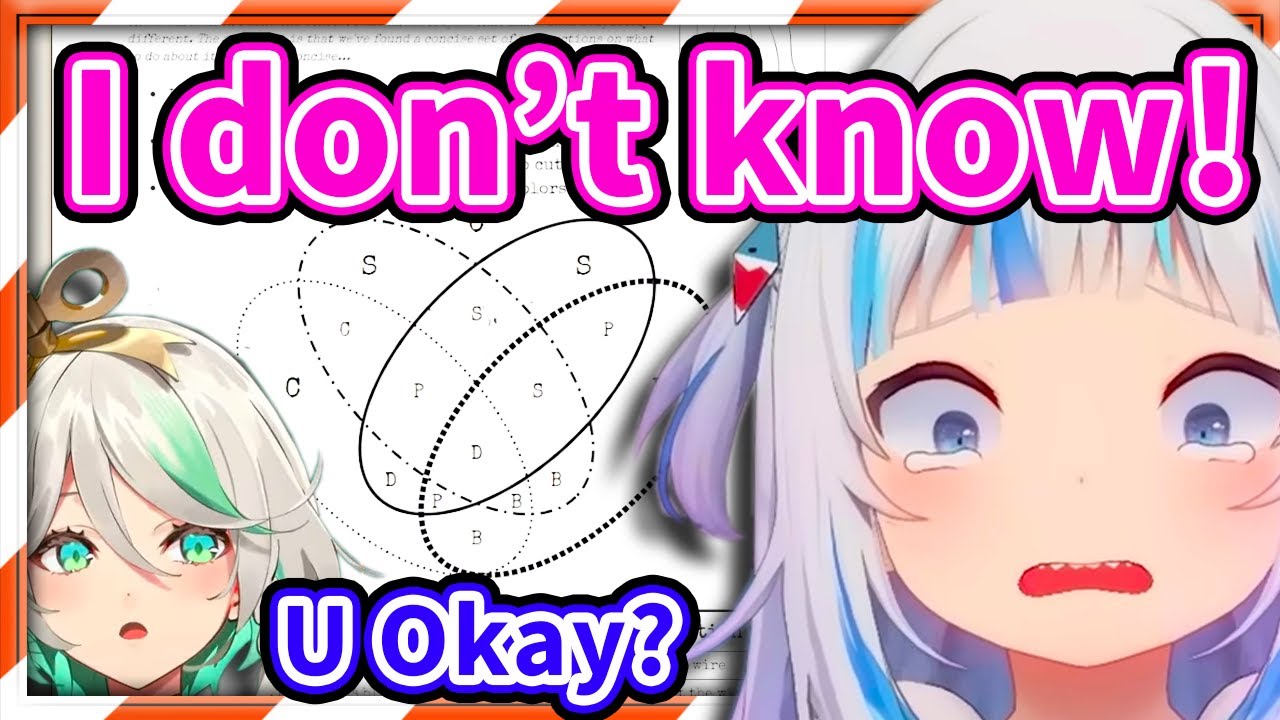 Gura was Just Trying Her Best to Use Her Brain but 【HololiveEN】