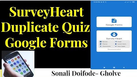 How to create duplicate Quiz /copy quiz in Google Forms using Mobile|Duplicate Quiz in survey heart