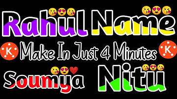 New Text Status editing in Kinemaster 2021 || WhatsApp Text Status video || Name Status video...