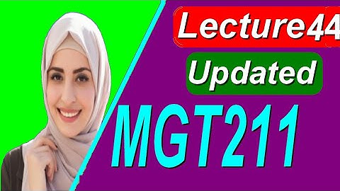 Mgt211 short lecture 44|| vu short lecture|| student life