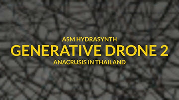 ASM Hydrasynth - How to create an evolving drone