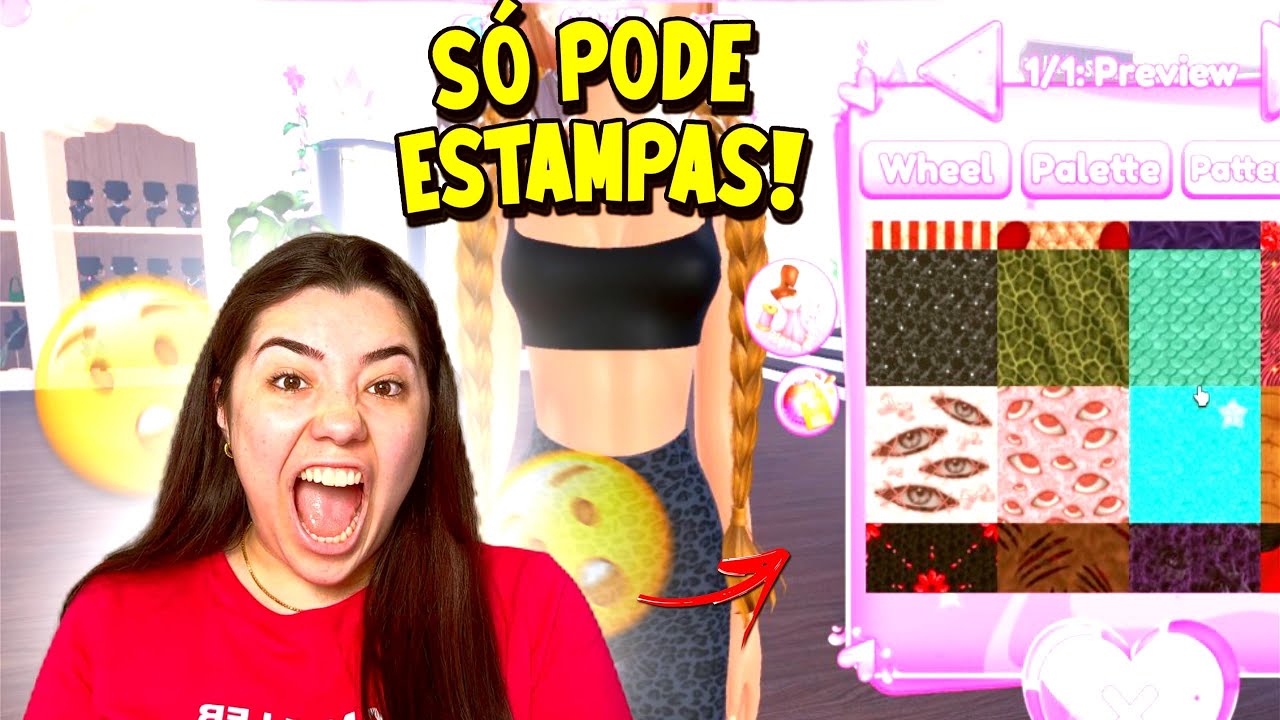 JOGUEI DRESS to IMPRESS SÓ USANDO ESTAMPAS | *fiquei brega*