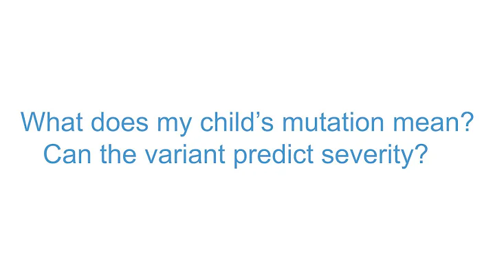 The Muenzer MPS Research and Treatment Center FAQ: Mutation and variant predict severity
