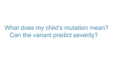 The Muenzer MPS Research and Treatment Center FAQ: Mutation and variant predict severity