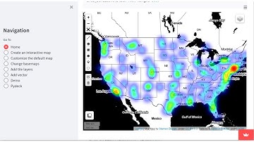 Building a multi-page interactive web app with leafmap and streamlit