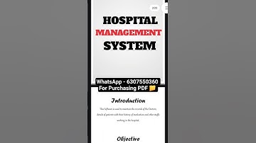 CS Project File || CLASS XII (2025-26) || HOSPITAL MANAGEMENT SYSTEM