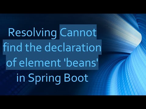 Resolving Cannot find