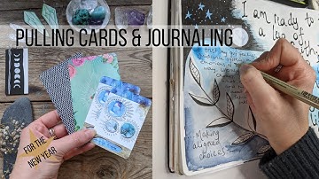 New Year card reading and journal-with-me step by step! Tarot Reading & Journal Spread