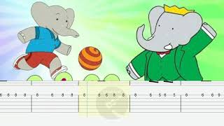 Vignette de la vidéo "BABAR GUITAR TAB - بابار فيل جيتار تاب"