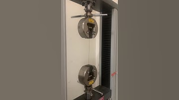 Tensile test of nitinol fishing wire