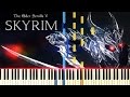 [PIANO TUTORIAL] Skyrim - The Streets of Whiterun (Synthesia - Piano Cover - Game Soundtrack)