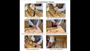 How to install Pop Out Socket Tower with wireless chagerge