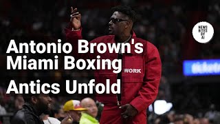 Antonio Brown Detained at Miami Boxing Event
