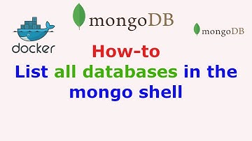 How to list all databases in the mongo shell
