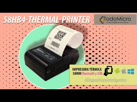 Impresora térmica de 58mm interfaz USB Bluetooth – Impresora Térmica