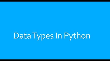 Data types in python | Numbers | List | String | Tuple | Dictionary